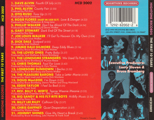 Various : Hightone Records (The First 10 Years) (CD, Comp)