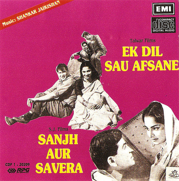 Shankar-Jaikishan : Ek Dil Sau Afsane / Sanjh Aur Savera (CD, Comp)