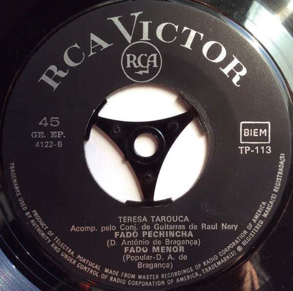 Tereza Tarouca : Fado Dor E Sofrimento (7", EP)