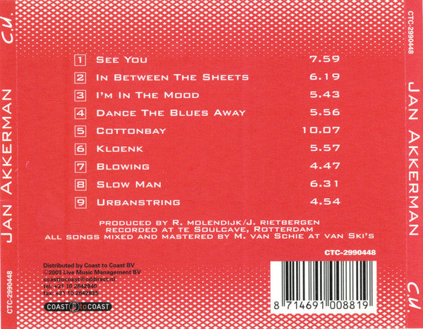 Jan Akkerman : C.U. (CD, Album)