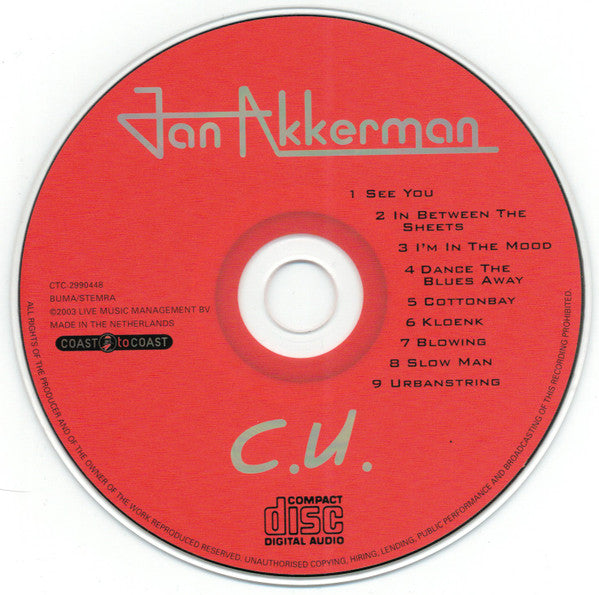 Jan Akkerman : C.U. (CD, Album)
