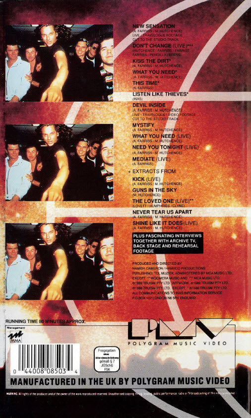 INXS : In Search Of Excellence (VHS, PAL)