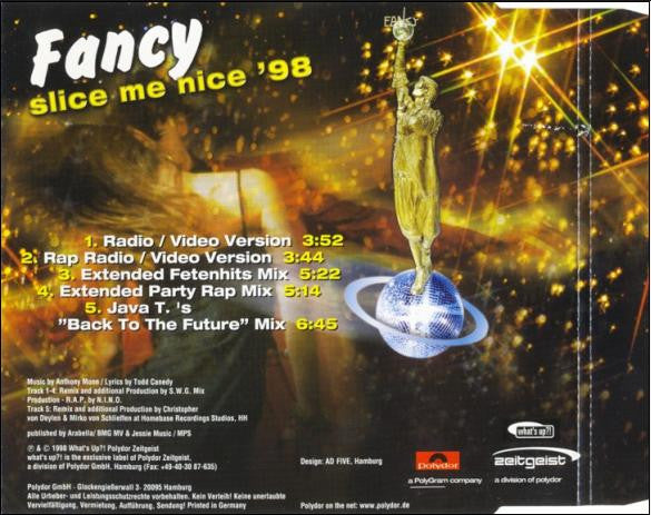 Fancy : Slice Me Nice '98 (CD, Maxi)
