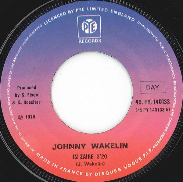 Johnny Wakelin : In Zaïre (7", Single)