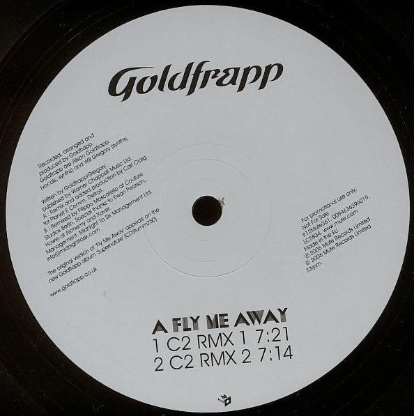 Goldfrapp : Fly Me Away (12", Promo)