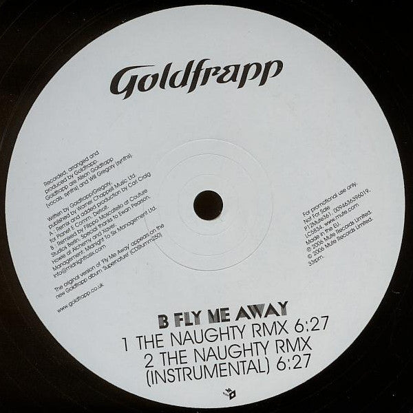 Goldfrapp : Fly Me Away (12", Promo)