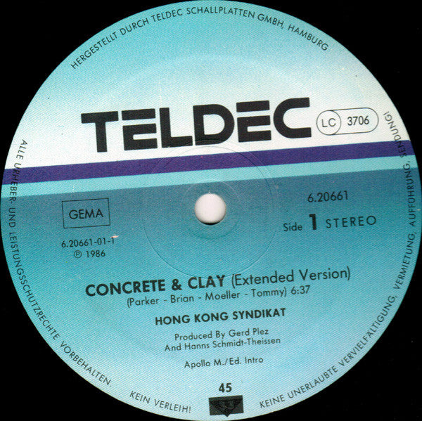 Hongkong Syndikat : Concrete + Clay (12")