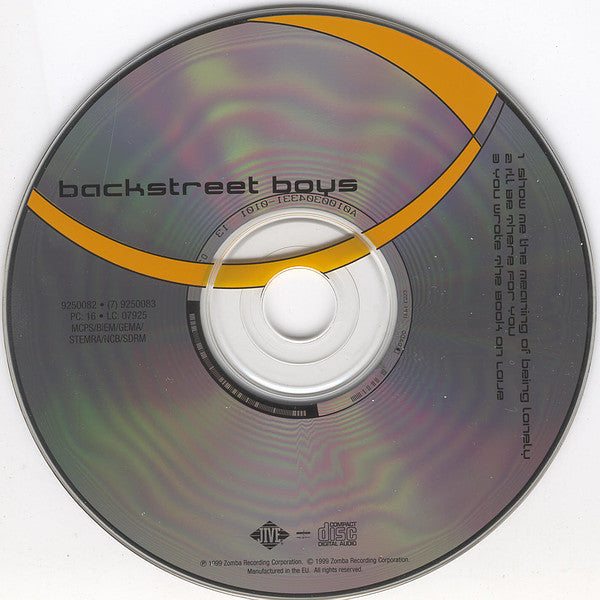 Backstreet Boys : Show Me The Meaning Of Being Lonely (CD, Single)