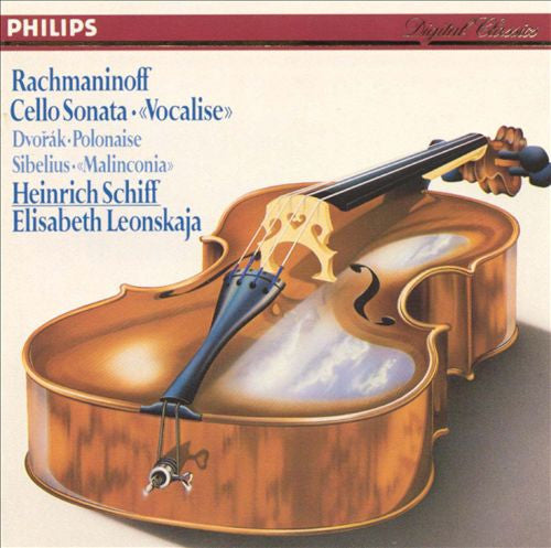 Sergei Vasilyevich Rachmaninoff / Antonín Dvořák / Jean Sibelius – Heinrich Schiff, Elisabeth Leonskaja : Cello Sonata · «Vocalise» / Polonaise / «Malinconia» (CD, Album)
