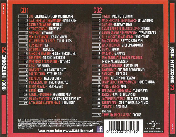 Various : Radio 538 - Hitzone 72 (2xCD, Comp)