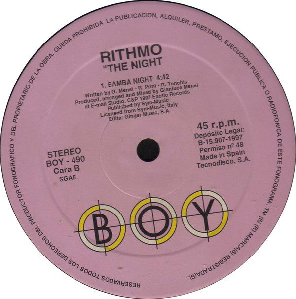 Rithmo : The Night (12")