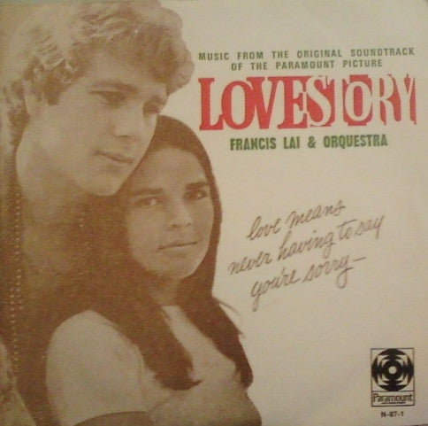 Francis Lai And His Orchestra : Love Story (7", Single)