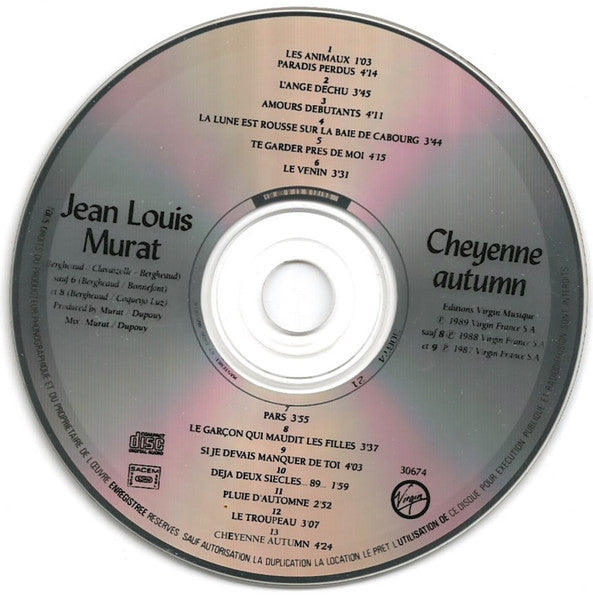 Jean-Louis Murat : Cheyenne Autumn (CD, Album)