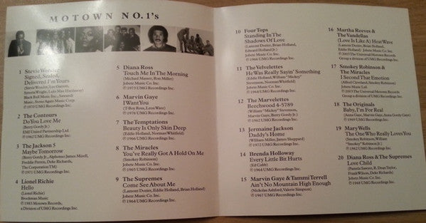 Various : Motown No. 1's (CD, Comp)