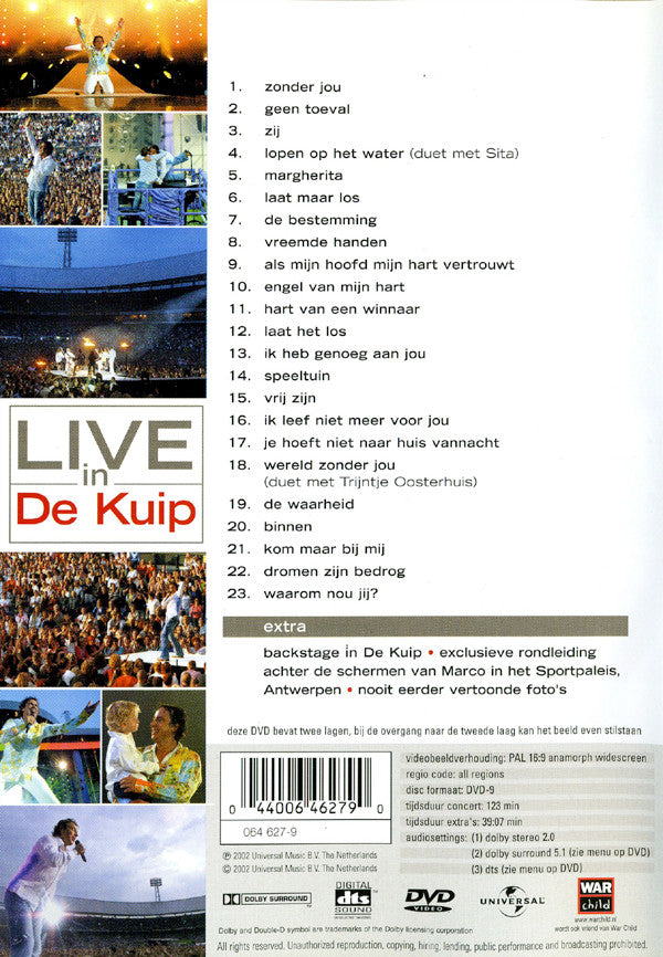 Marco Borsato : Onderweg (Live In De Kuip) (DVD-V, PAL, Dol)