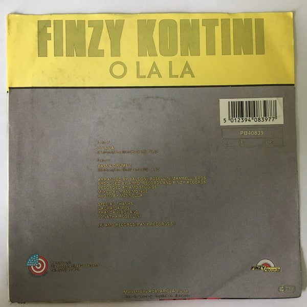 Finzy Kontini : O La La (7", Single)