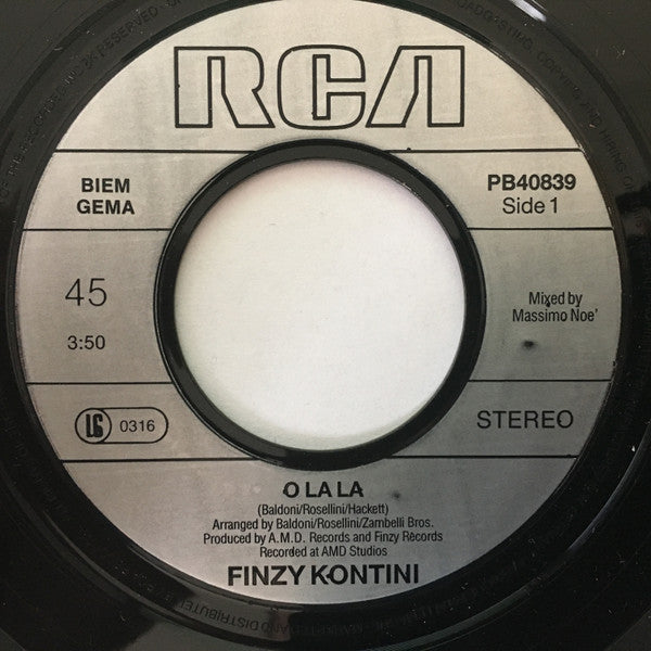 Finzy Kontini : O La La (7", Single)