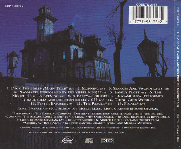 Marc Shaiman : The Addams Family (Motion Picture Soundtrack) (CD, Album)