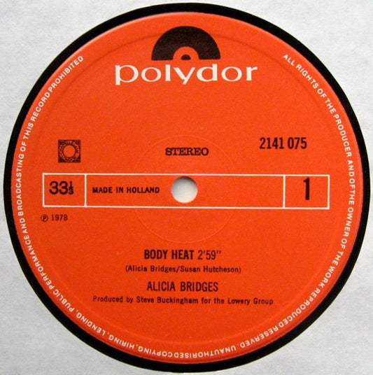 Alicia Bridges : Body Heat (12")