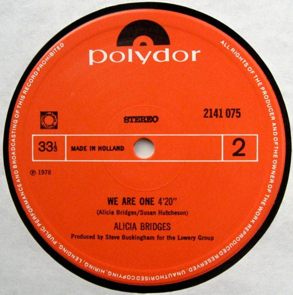 Alicia Bridges : Body Heat (12")