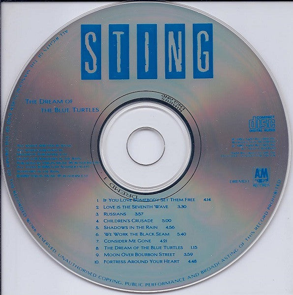 Sting : The Dream Of The Blue Turtles (CD, Album)