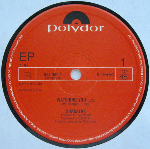 Shakatak : Watching You (▪Full▪Length▪Version▪) (12", EP)
