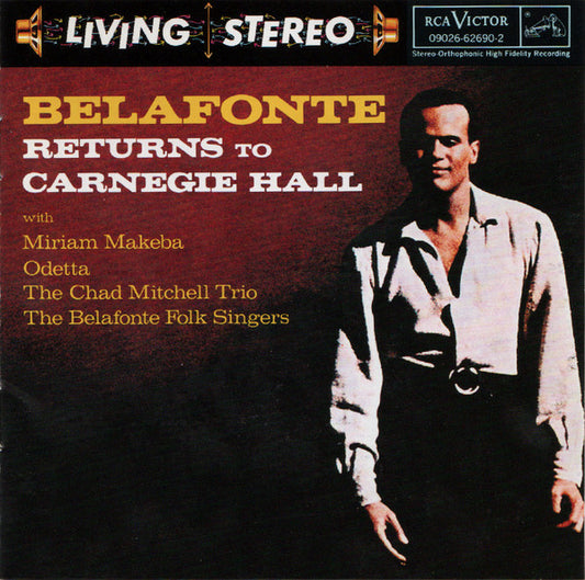 Harry Belafonte : Belafonte Returns To Carnegie Hall (CD, Album, RE)