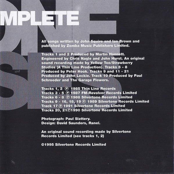 The Stone Roses : The Complete Stone Roses (CD, Comp, RP)