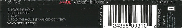 Gorillaz : Rock The House (CD, Single, Enh, CD1)