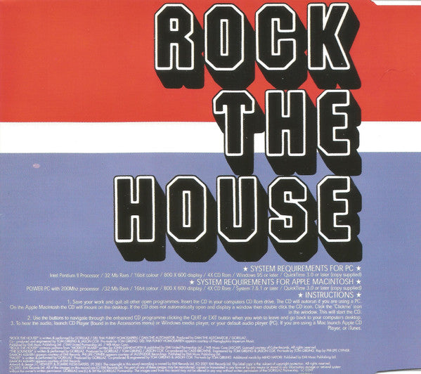 Gorillaz : Rock The House (CD, Single, Enh, CD1)