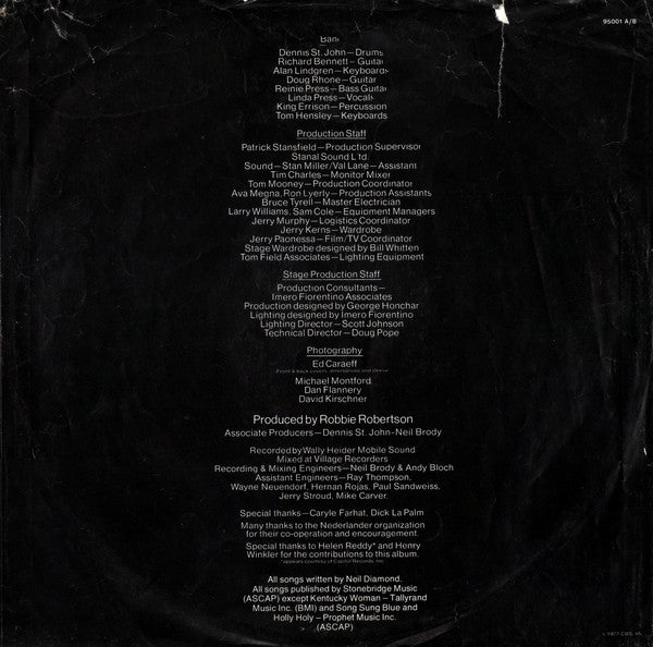Neil Diamond : Love At The Greek - Recorded Live At The Greek Theatre (2xLP, Album, Gat)
