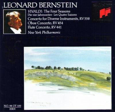 Antonio Vivaldi, Leonard Bernstein, New York Philharmonic : The Four Seasons / Concerto For Diverse Instruments, RV 558 / Oboe Concerto, RV 454 / Flute Concerto, RV 441 (CD, Comp, RE, RM, SBM)
