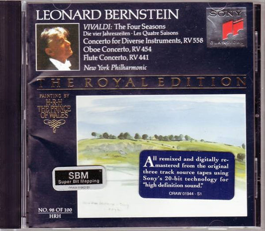 Antonio Vivaldi, Leonard Bernstein, New York Philharmonic : The Four Seasons / Concerto For Diverse Instruments, RV 558 / Oboe Concerto, RV 454 / Flute Concerto, RV 441 (CD, Comp, RE, RM, SBM)