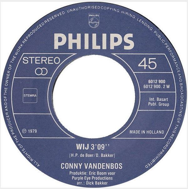 Conny Vandenbos : Over Liefde (7", Single)