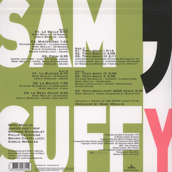 Marc Moulin : Sam Suffy - 40th Anniversary Edition (2xLP, Album, Ltd, RM, 180)