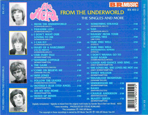 Herd : From The Underworld (The Singles And More) (CD, Comp, Mono)