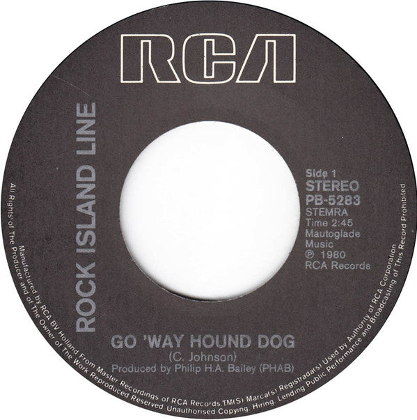 Rock Island Line : Go 'Way Hound Dog (7")