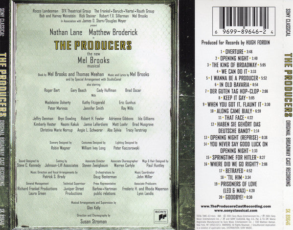 "The Producers" Original Broadway Cast : The Producers (Original Broadway Cast Recording) (CD, Album)