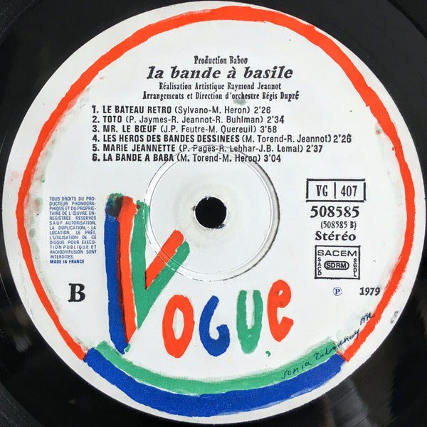 La Bande A Basile : La Bande A Basile (LP, Album)