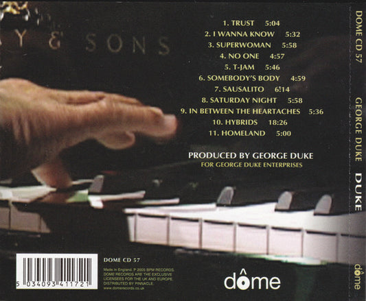 George Duke : Duke (CD, Album + DVD-V, PAL)