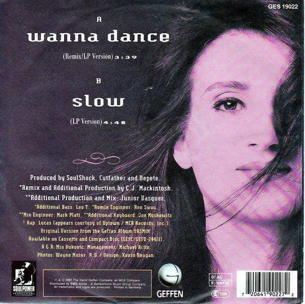 Yasmin (2) : Wanna Dance (7", Single)