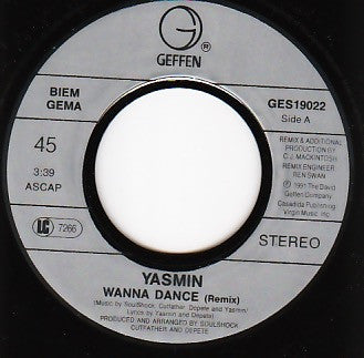 Yasmin (2) : Wanna Dance (7", Single)