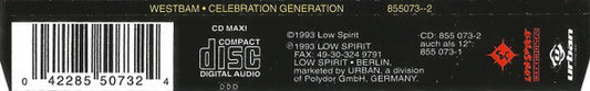 WestBam : Celebration Generation (Chapter 1) (CD, Maxi)
