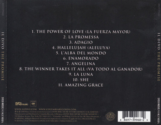 Il Divo : The Promise (CD, Album)