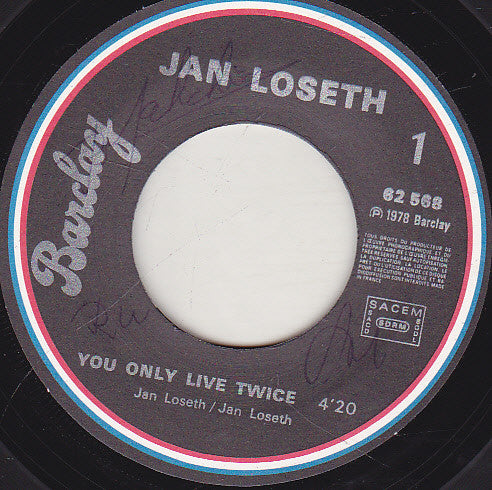 Janny Loseth : You Only Live Twice / Not This Time (7")