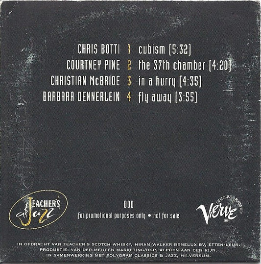 Various : Timeless Taste Of Jazz By Teacher's Scotch Whisky (CD, Mini, Comp, Promo)