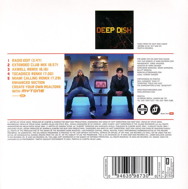 Deep Dish Feat. Stevie Nicks : Dreams (CD, Maxi, Enh)