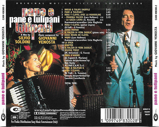 Giovanni Venosta : Pane E Tulipani (Original Motion Picture Soundtrack) (CD, Album, Dol)