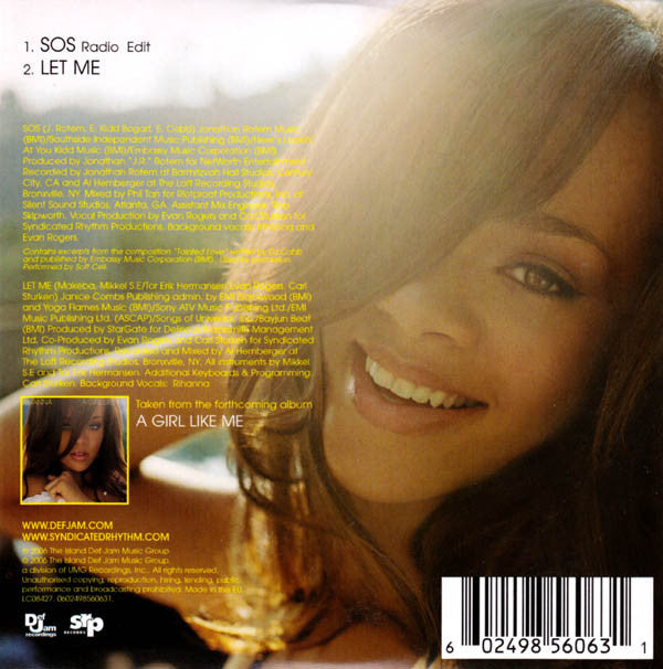 Rihanna : SOS (CD, Single, Car)