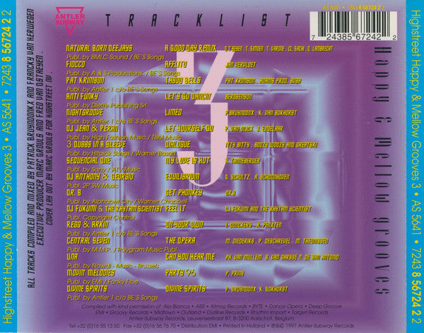 Various : Highstreet - Happy & Mellow Grooves 3 (CD, Mixed)